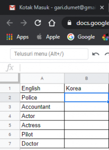 Cara Menggunakan Google Sheet untuk Proses Translate